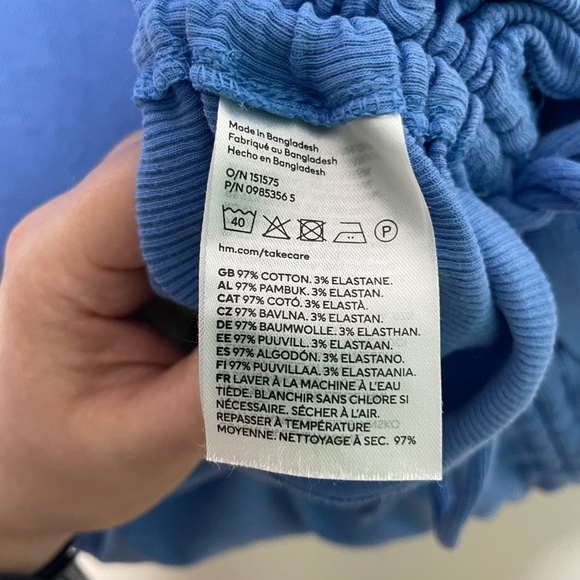 H&M MAMA Ribbed ruched Dress - Picture 6 of 8